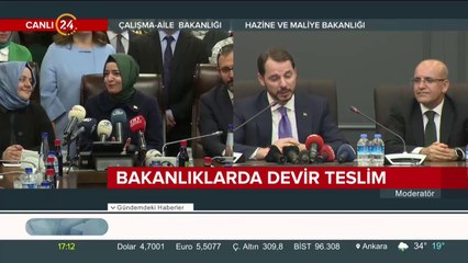 Berat Albayrak görevi teslim aldı