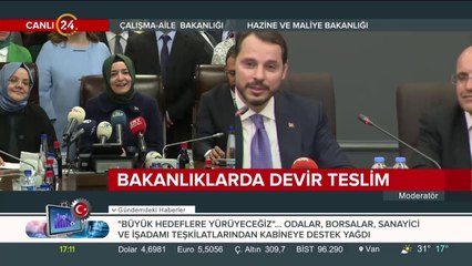 Berat Albayrak görevi teslim aldı