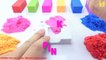 Learn Colors With Kinetic Sand Mini Human Peppa Pig Lamborghini Car  - Learning Colors Surprise Toys