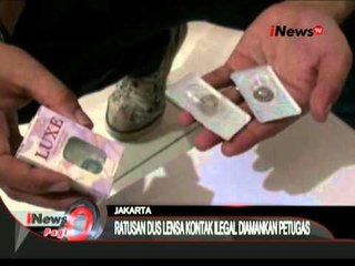 Ratusan Dus Lensa Kontak Ilegal Disita - iNews Pagi 11/06