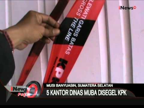 KPK Segel 5 Kantor Dinas Musi Banyuasin, Diduga Terlibat Kasus Suap RAPBD-P - iNews Pagi 22/06