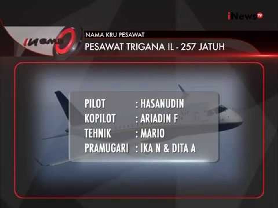 Nama-Nama Korban Pesawat Trigana Air - iNews Pagi 17/08