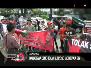 Demo Di Depan Kantor DPP PDI-P, Mahasiswa Tolak Sutiyoso Sebagai Kepala BIN - iNews Pagi 23/06