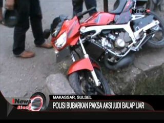 Aksi Kejar Kejaran Polisi Dan Pembalap Liar Di Makassar, Sulawesi Selatan - iNews Siang 21/06