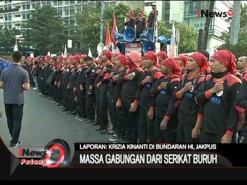 Live Report Dari Bundaran Hi: Demo JHT, Masa Gabungan Dari Serikat Buruh - iNews Petang 03/07