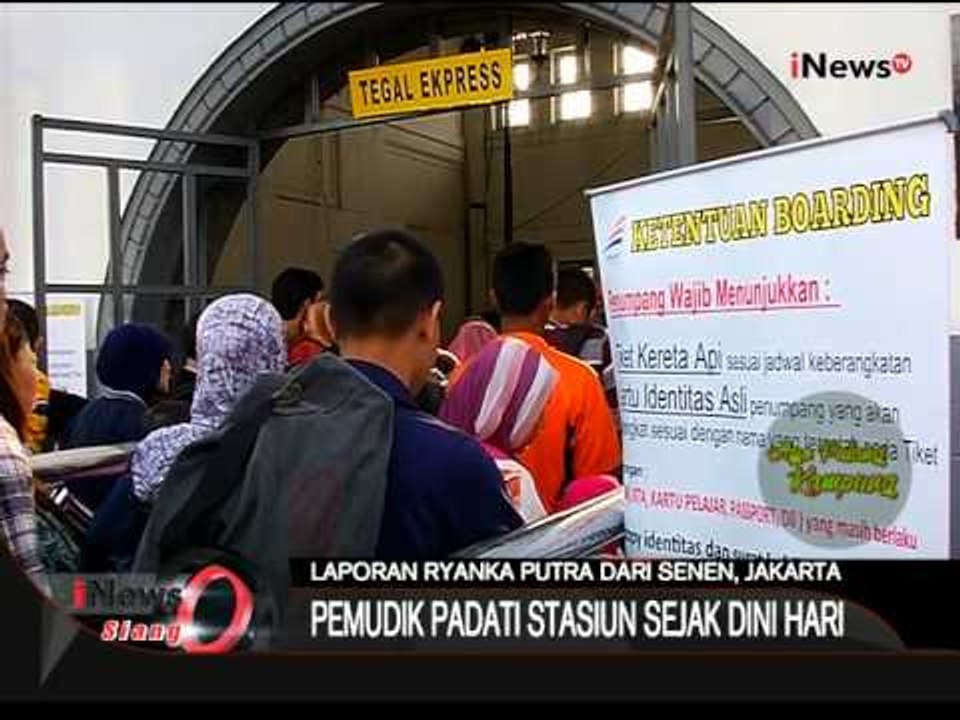 Live Report: Pemudik Padati Stasiun Sejak Dini Hari - iNews Siang 10/07