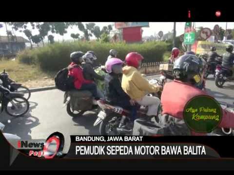 Nekat!!! Pemudik Sepeda Motor Bawa Balita - iNews Pagi 14/07