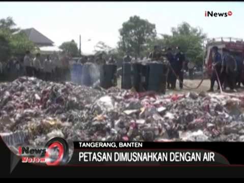 Polisi Musnahkan 30 Ton Petasan Dari Seorang Wanita Paruh Baya, Tanggerang - iNews Malam 09/07