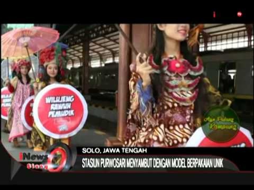 Keren! Warga Solo Sambut Pemudik Distasiun Kereta, Dengan Cara Unik - iNews Siang 15/07