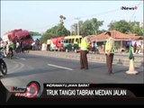 Truk Tangki BBM Tabrak Pembatas Jalan, Supir Diduga Mengantuk, Indramayu - iNews Siang 22/07
