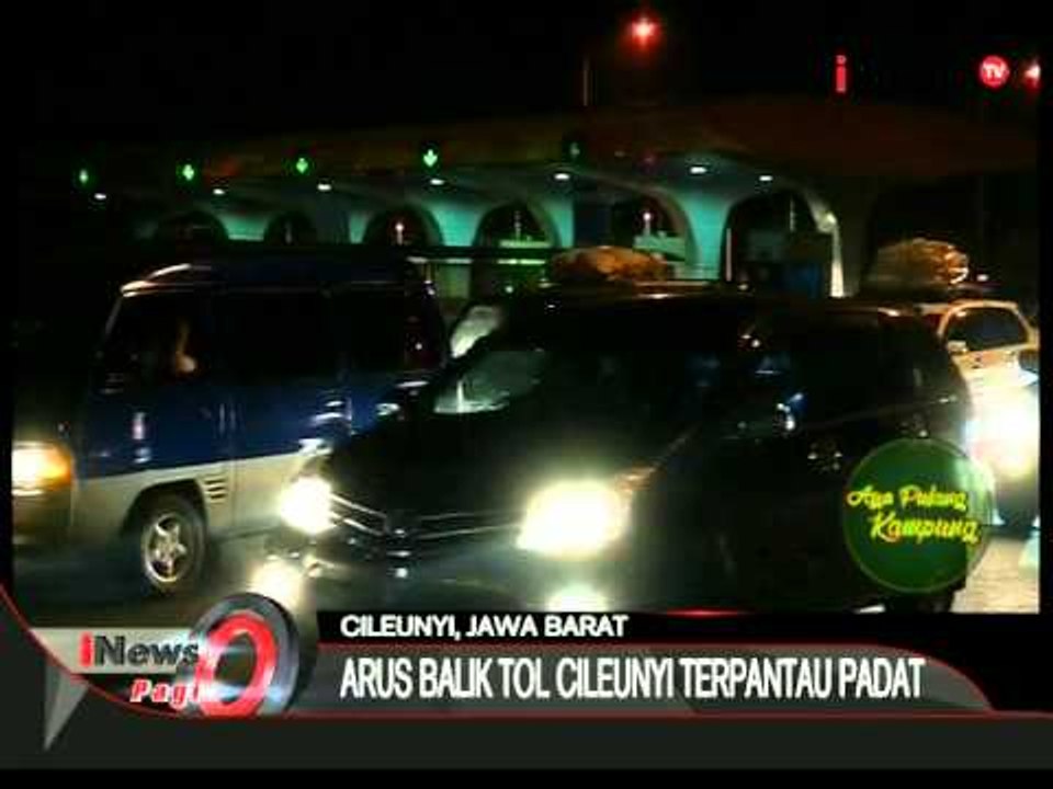 Arus Balik Lebaran 2015: Tol Cileunyi Terpantau Padat - iNews Pagi 23/07