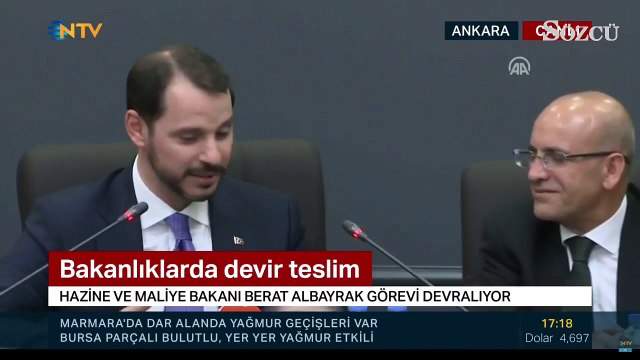 Berat Albayrak Şimşek'ten görevi devraldı