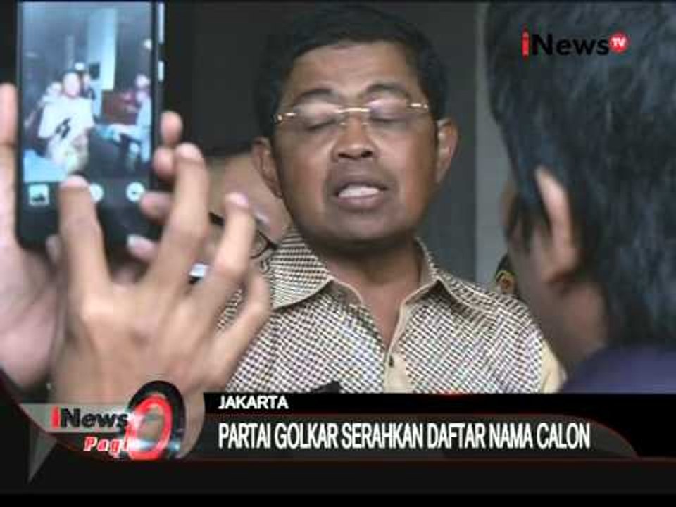 Dukungan Partai Golkar, Golkar Serahkan Daftar Nama Calon - iNews Pagi 29/07