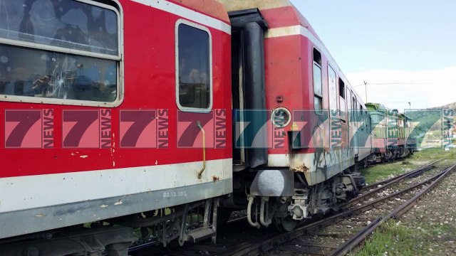 TRENI I LINJES ELBASAN DURRES DEL NGA SHINAT NE RROGOZHINE - News, Lajme - Kanali 7