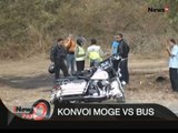 [GAGAL SALIP] Bus Vs Konvoi Moge di Purworejo, Pengendara Harley Davidson Terluka - iNews Pagi 17/08