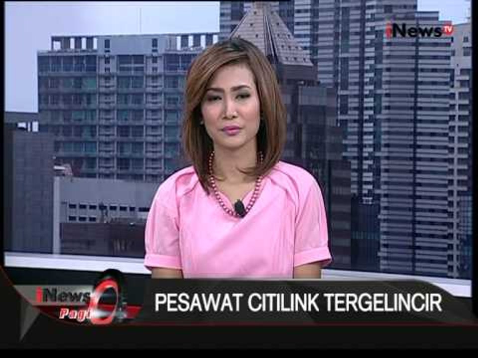 Pesawat Citilink Tergelincir - iNews Pagi 03/08