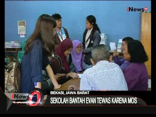 Sekolah Bantah Evan Tewas karena MOS - iNews Petang 03/08