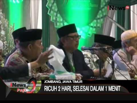 Rapat Pleno Muktamar NU Ke 33 Sempat Ricuh Gus Mus Turun Tangan Untuk Menengahi - iNews Pagi 04/08