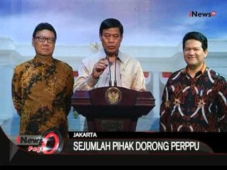 Sejumlah Pihak Dorong PERPPU - iNews Pagi 05/08