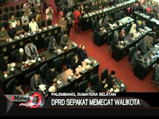 DPRD Sepakat Memecat Walikota Di Palembang, Sumsel - iNews Pagi 07/08