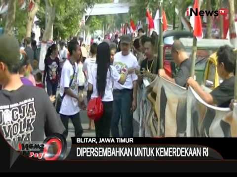 Peringatan Haul Soekarno, 114 Lukisan Wajah Bung Karno Di Bentangkan 114 Meter - iNews Pagi 10/08