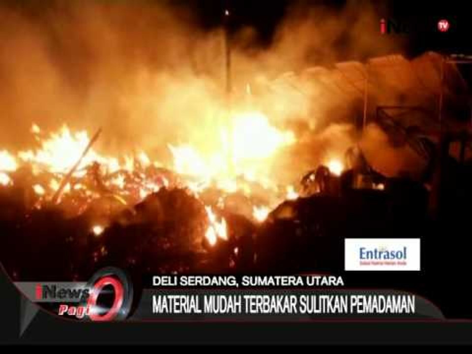 Pabrik Mebel Terbakar Di Deli Serdang, Sumut - iNews Pagi 11/08