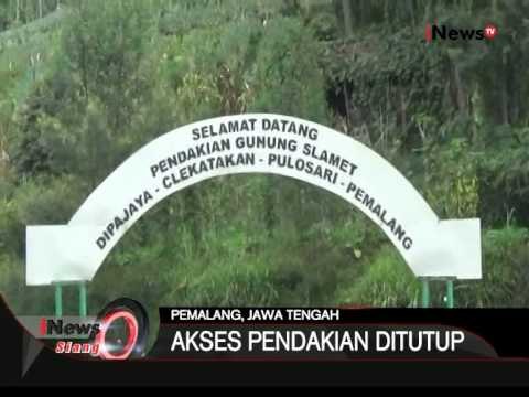 Status Gunung Slamet Mengeluarkan Gas Beracun, Pamulang, Jateng - iNews Siang 10/08