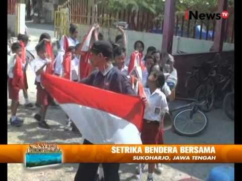 Lomba Unik Setrika Bendera Merah Putih, Siswa Sekolah Dasar - Wajah Indonesia 13/08