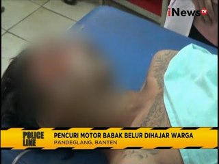 Pencuri Motor Bonyok Di Kroyok Masa HIngga Pingsan - Police Line 13/08