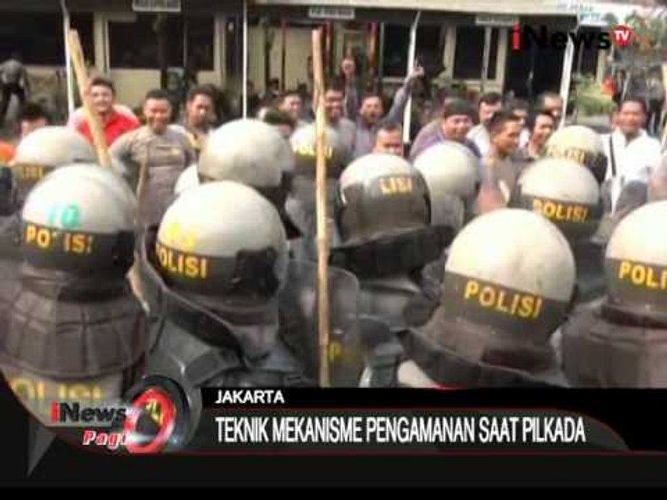 Polda Metro Jaya Gelar Simulasi Pengamanan Pilkada 2015 - iNews Pagi 14/08