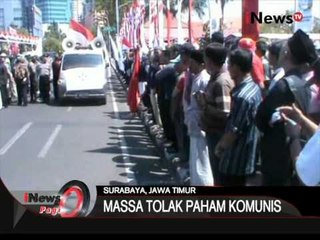 Demo Tolak Permohonan Maaf Kepada Keluarga PKI, Surabaya - iNews Pagi 14/08