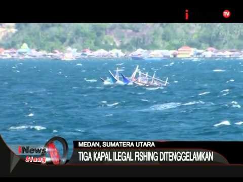 Tiga Kapal Ilegal Fishing Ditenggelamkan Di Medan - iNews Siang 18/08