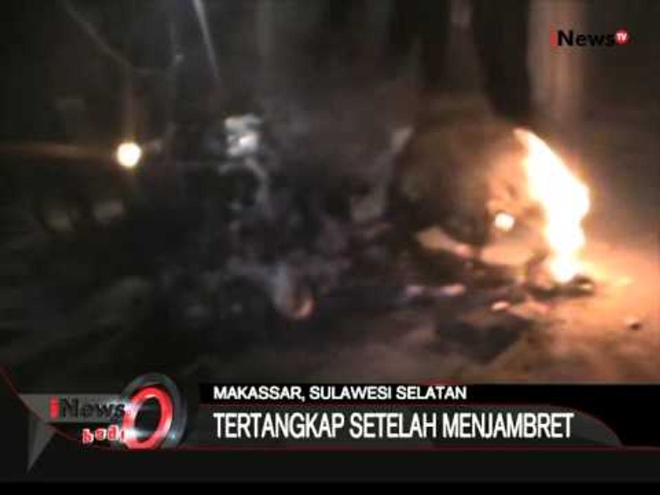 2 Pelaku Jambret Dihajar Massa Di Makassar, Sulsel - iNews Pagi 24/08
