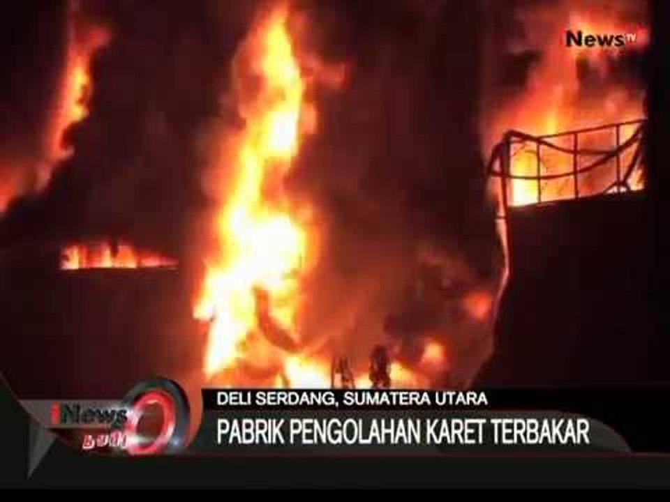 Pabrik Pengolahan Karet Terbakar Di Deli Serdang, Sumut - iNews Pagi 24/08