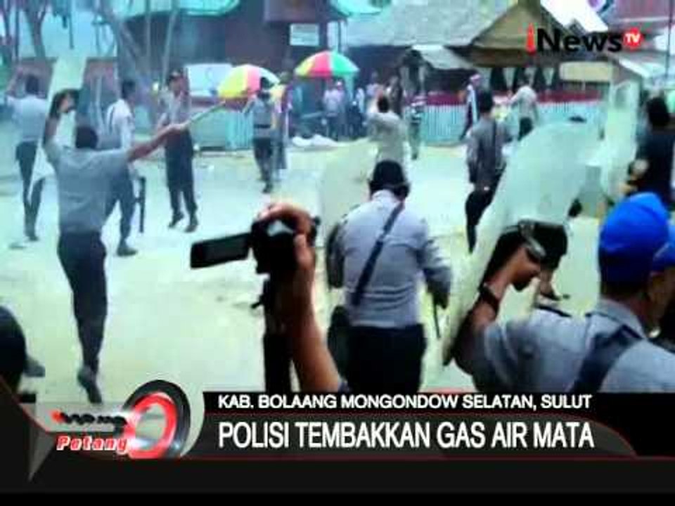Bentrokan Polisi Dengan Pendukung Calon Bupati Sulawesi Utara - iNews Petang 25/08