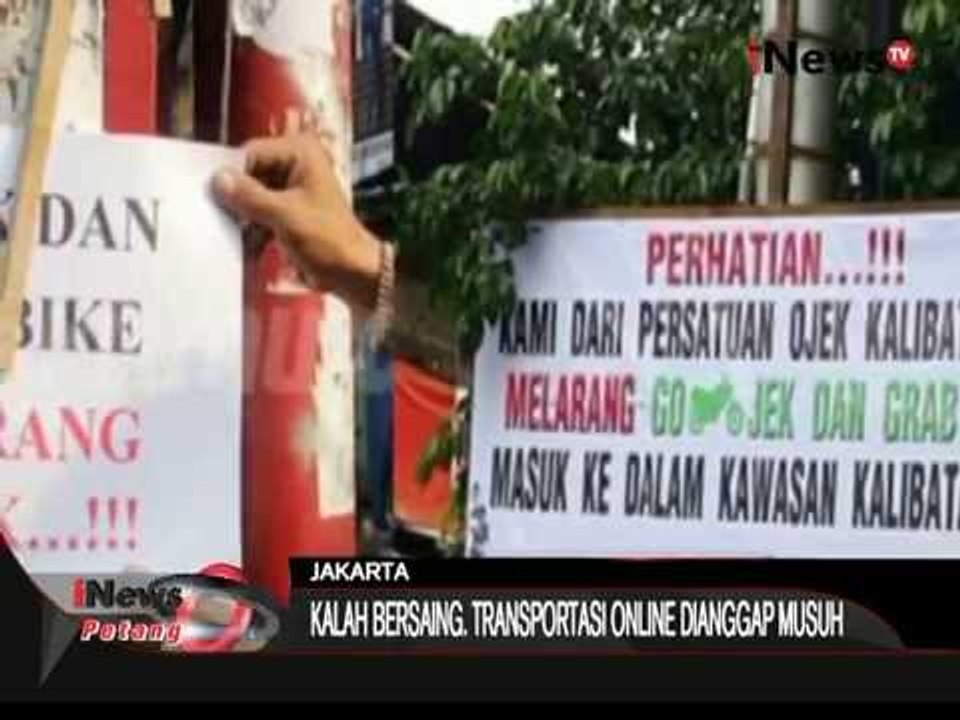 Puluhan Sopir Taksi Protes Transportasi Online Di Bandung - iNews Petang 25/08