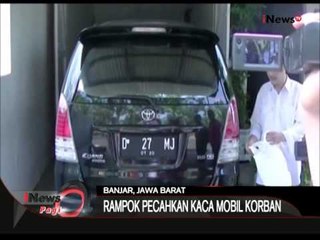 Aksi Rampok Dengan Memecahkan Kaca Mobil Terekam CCTV Di Banjar, Jabar - iNews Pagi 28/08