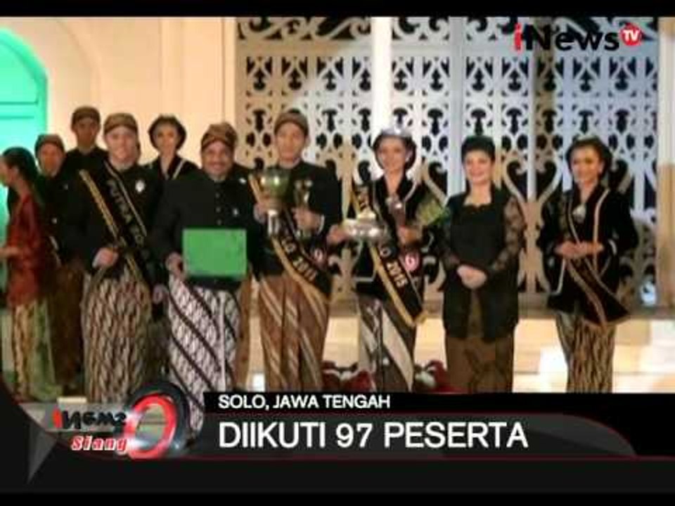 Menteri Pariwisata Hadiri Penobatan Acara Putra Putri Solo - iNews Siang 01/09