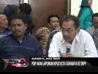 PDIP Kecewa Dengan Pencoretan Paslon PAN-Demokrat Di Surabaya, Jatim - iNews Pagi 01/09