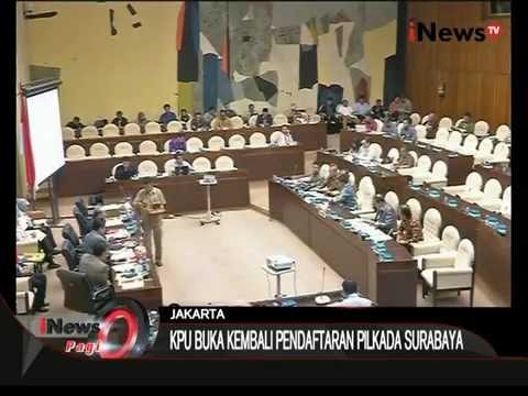 Pilkada Serentak 2015, KPU Buka Kembali Pendaftaran Pilkada Surabaya - iNews Pagi 03/09