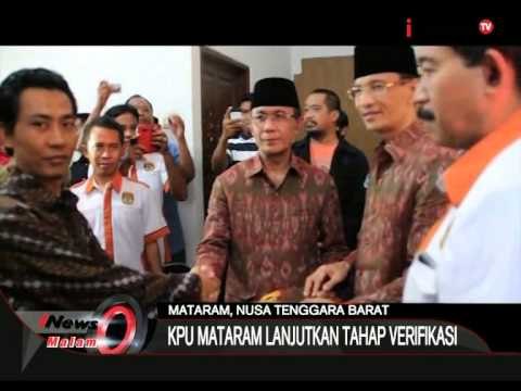 Pilkada 2015 KPU Kota Mataram Lanjutkan Proses Verifikasi Calon Walikota - iNews Malam 06/09