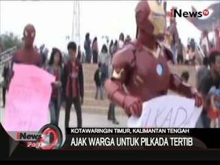 Unik !!! Superhero Iron Man dan Spider Man Suarakan Pilkada Damai - iNews Pagi 08/09
