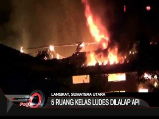 Sekolah SMP Darma Patra Terbakar, 5 Ruangan Terbakar, Langkat - iNews Pagi 09/09