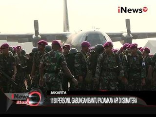 1150 Personil Gabungan TNI Bantu Padamkan Api Di Sumatera - iNews Siang 10/09