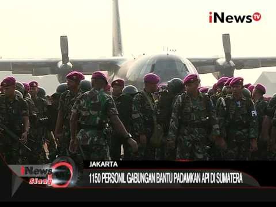 1150 Personil Gabungan TNI Bantu Padamkan Api Di Sumatera - iNews Siang 10/09