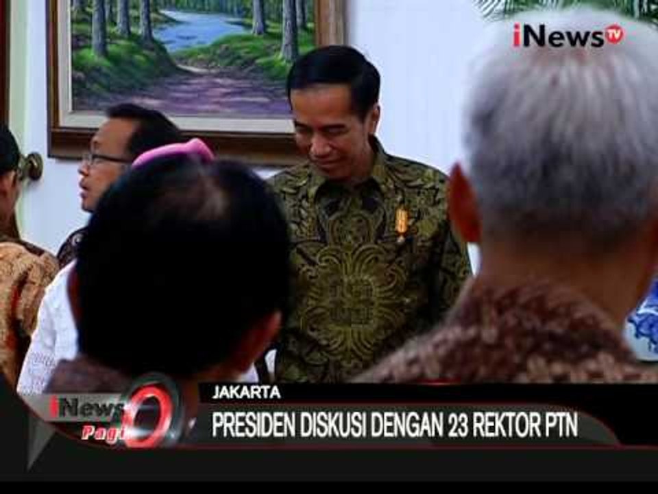 Presiden Bertemu Dan Diskusi Dengan 23 Rektor Perguruan Tinggi Negeri - iNews Pagi 11/09