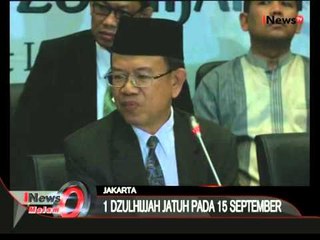 Penetapan Idul Adha 1436 H Jatuh Pada 24 September 2015 - iNews Malam 13/09