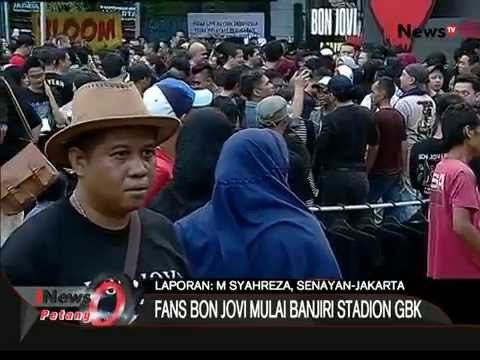Live Report : Para Pemegang Tiket Mulai Masuk Arena Konser Bon Jovi - iNews Petang 11/09