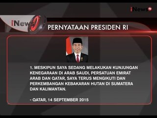 Inilah Ultimatum Presiden Terkait Kebakaran Hutan Di Sumatera Dan Kalimantan - iNews Malam 15/09