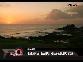 Strategi Baru, Pemerintah Tambah Negara Bebas Visa - iNews Pagi 15/09